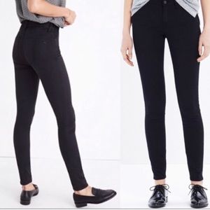 NWT Madewell 9” High-Rise Skinny Black Denim.